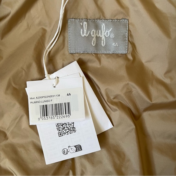 Il Gufo Girls’ Tan Down Padded Puffer Coat - 4Y - Picture 14 of 16